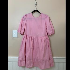 ASOS Pink puffed sleeved mini frock